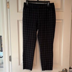 Women’s Black Checkered Pants
